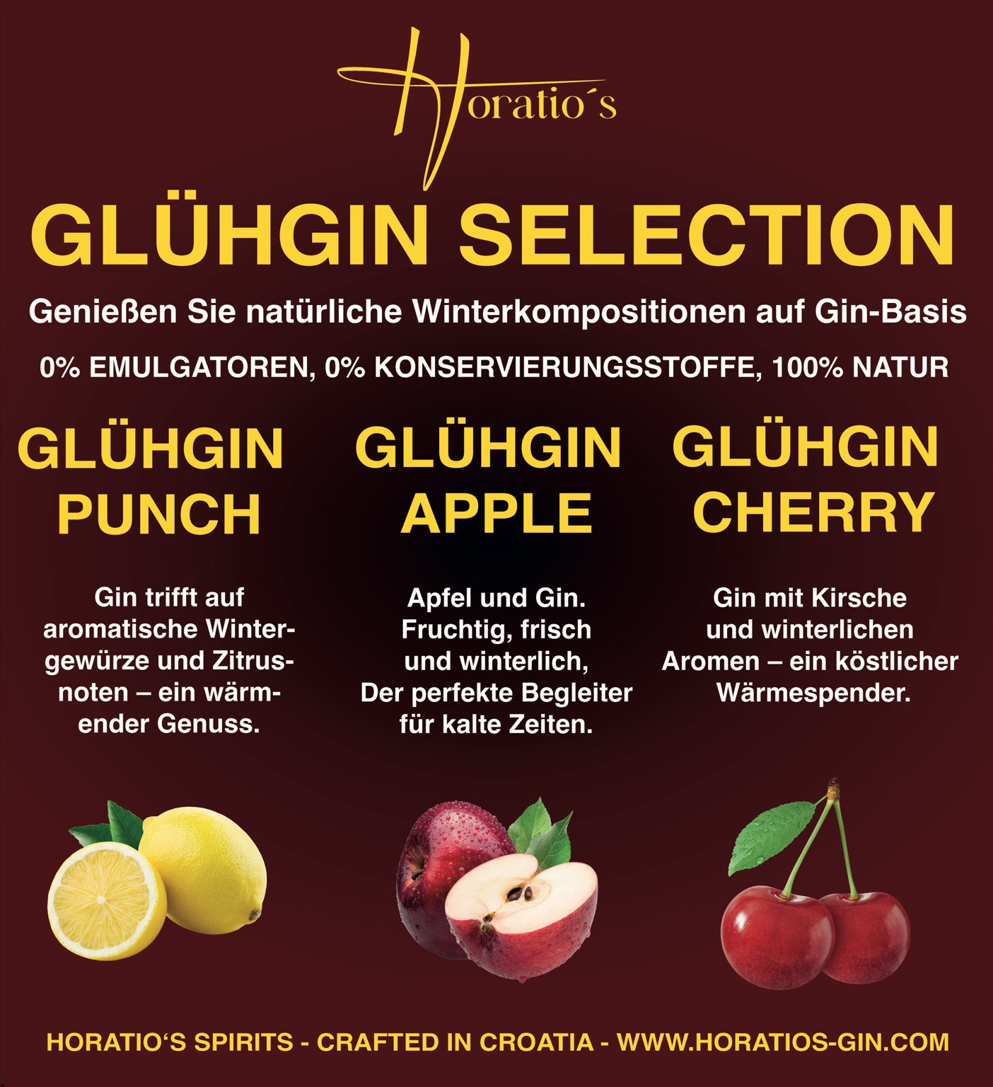 Horatio’s Glühgin Selection